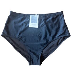 Annbon Slimming Artifact High Waisted Bikini Bottom Tummy Sz XXL Black NWT